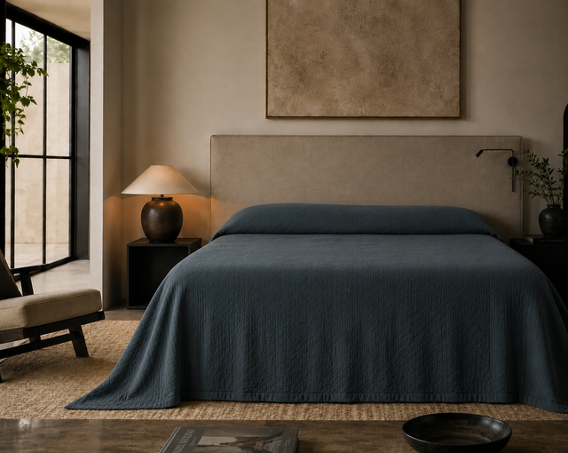 Carneros Heavy Linen Bed Spread - Made To Order