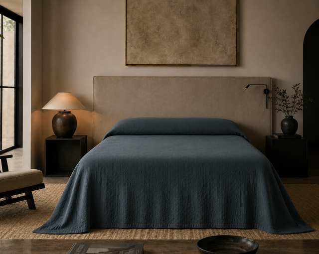 Carneros Air-Tumbled Linen Bedspread — Available in Sale