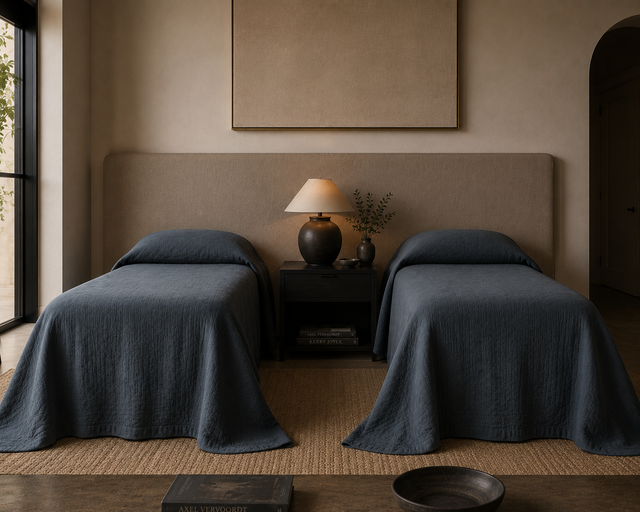 Carneros Heavy Linen Bed Spread - Made To Order
