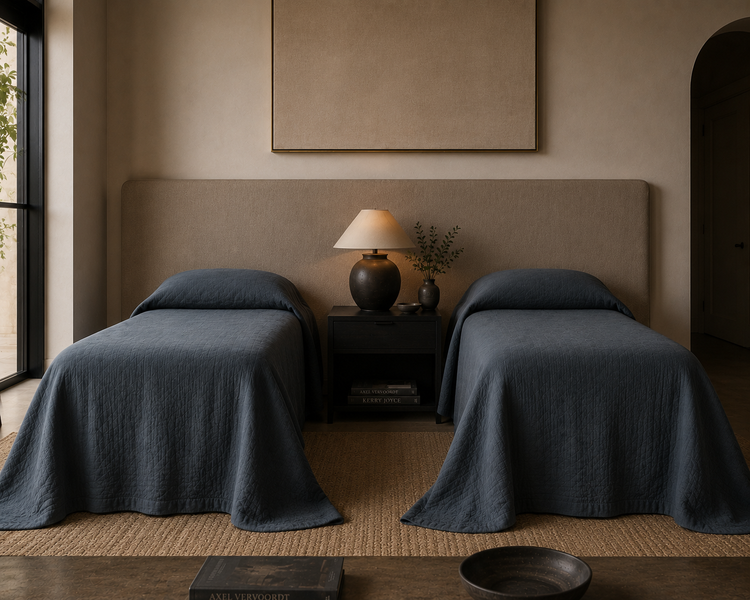 Carneros Heavy Linen Bed Spread - Made To Order