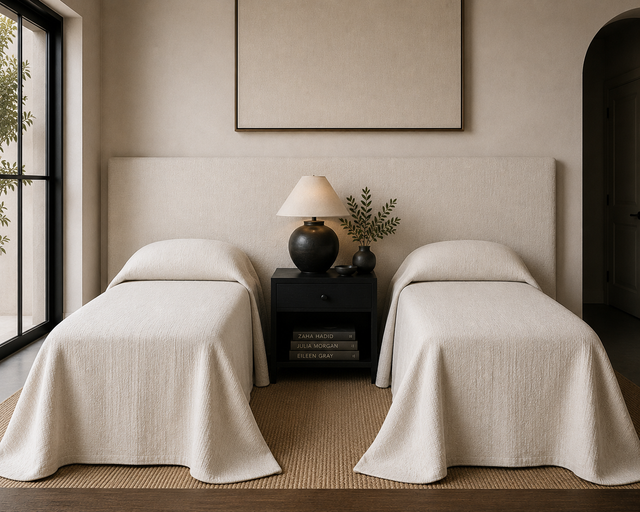 Carneros Heavy Linen Bed Spread - Made To Order