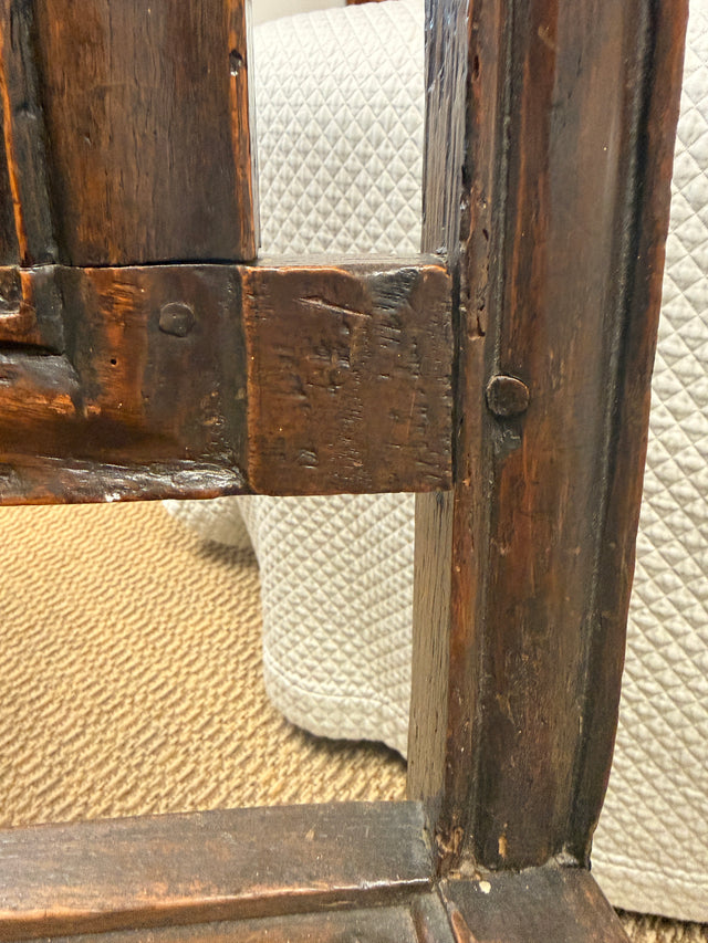 Late 17th Century English Oak High Back Chair, William and Mary Period