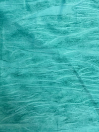 Barbara Beckmann Teal Hand-Marbleized Cotton Sateen — 17 Yards, Final Collection