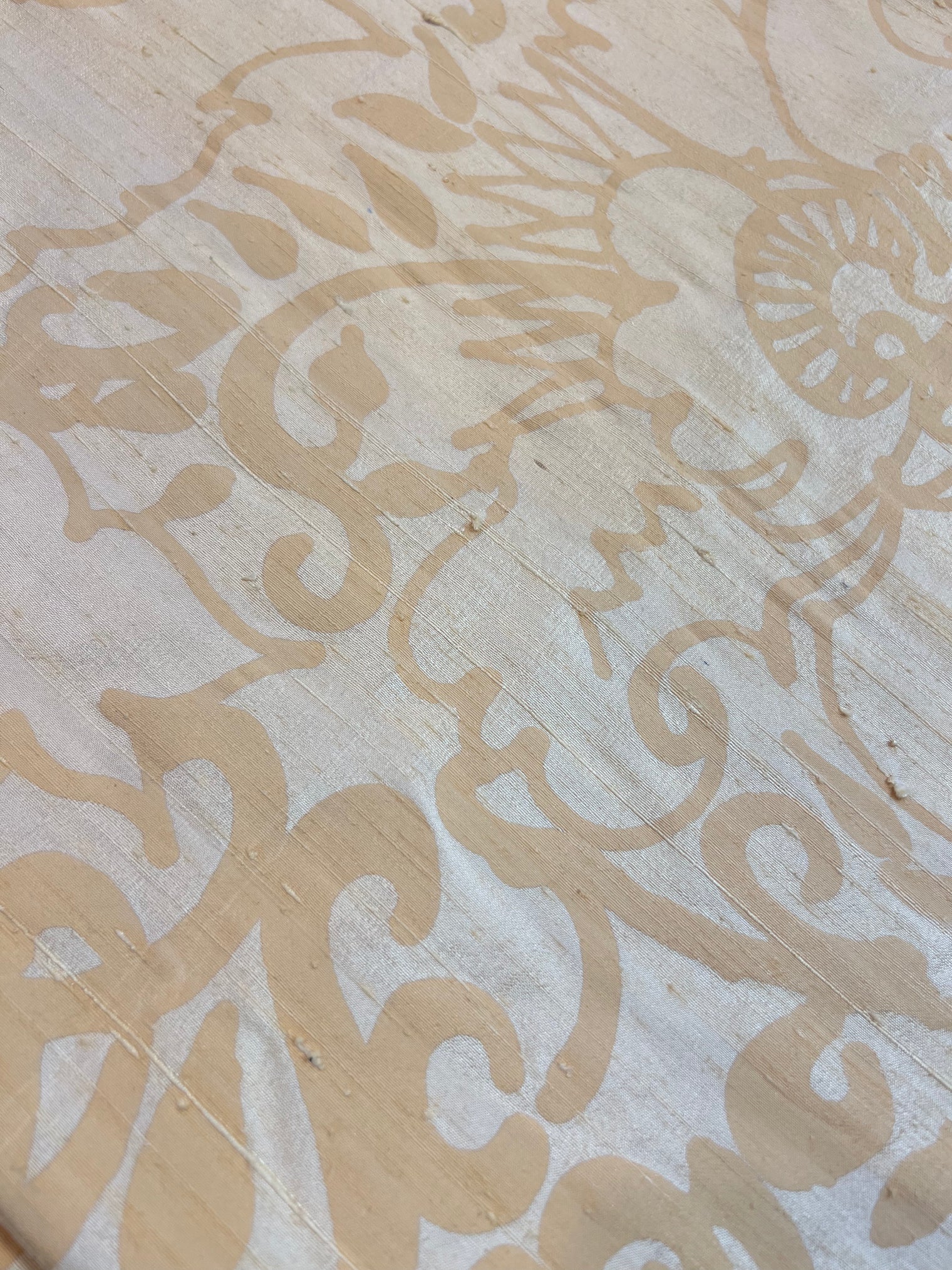 Barbara Beckmann Designs Gold Spring Bouquet on Yellow Silk Dupioni