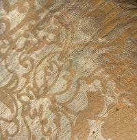 Barbara Beckmann Designs Gold Spring Bouquet on Yellow Silk Dupioni