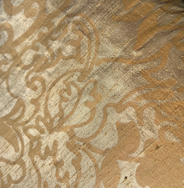 Gold Spring Bouquet on Yellow Silk Dupioni