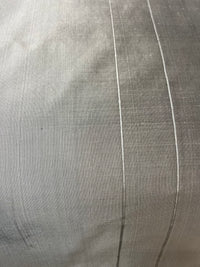 Barbara Beckmann Designs  Silver Lines on Silver Silk Dupioni