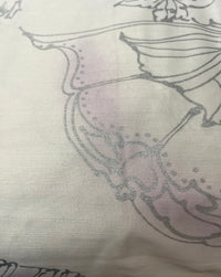 Barbara Beckmann Designs  Silver Lotus Pods with Lavender on Ivory Synthetic