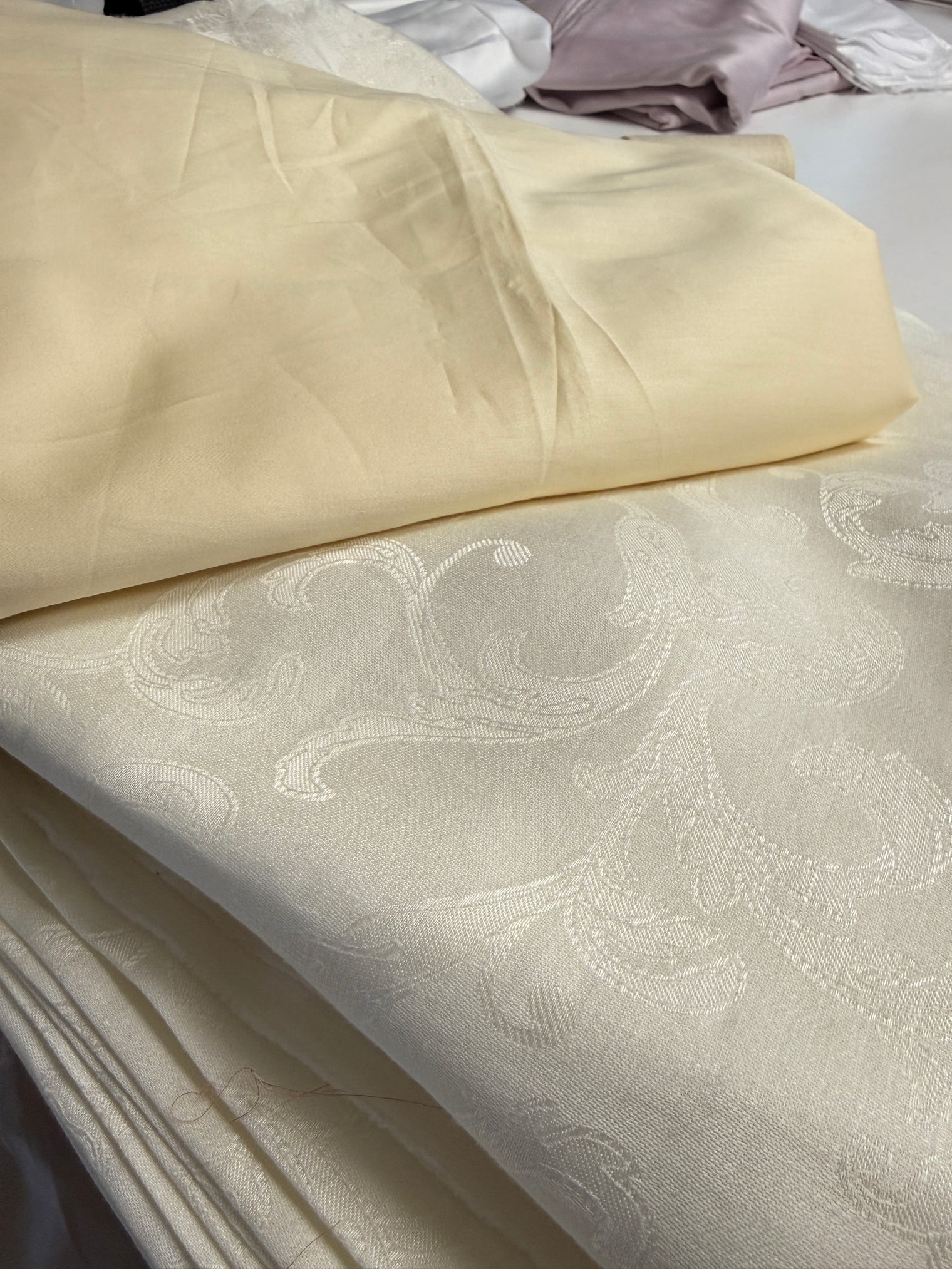 Kearsley Ivory Cynthia Scroll Duvet Cover for Shelly