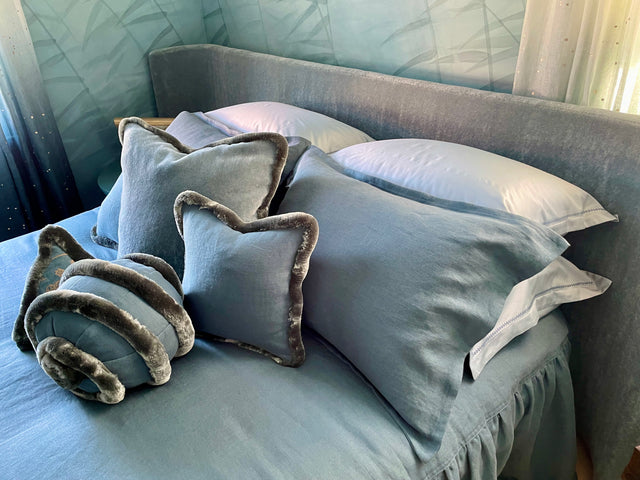 Essentials Sateen Euro Sham with Stella Embroidery