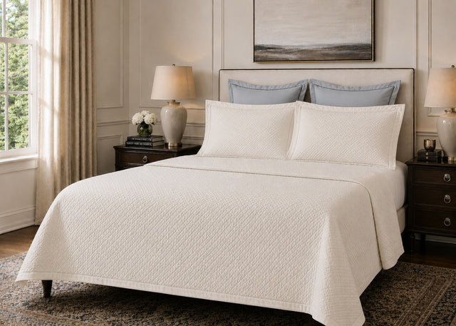 Kearsley Art Deco  Matelassé Pillow Shams - Available in Sale