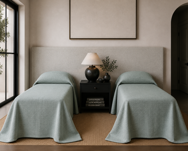 Carneros Heavy Linen Bed Spread - Made To Order