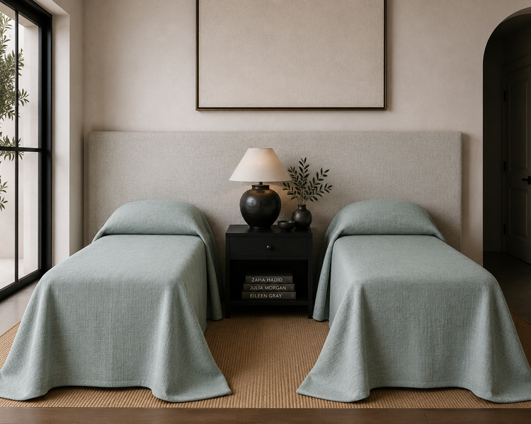 Carneros Heavy Linen Bed Spread - Made To Order
