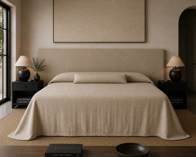 Carneros Heavy Linen Bed Spread - Made To Order