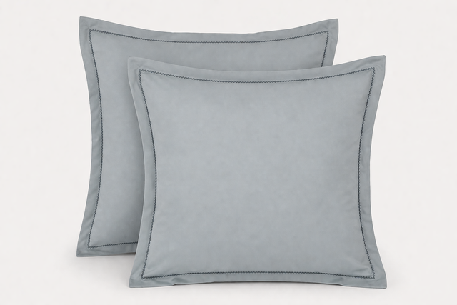 Kearsley Stella embroidered Essentials Sateen Euro Shams