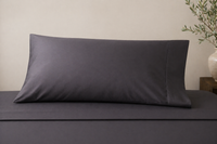 Kearsley Essentials Sateen Pillow Case - Charcoal