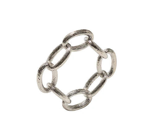Chain Link Napkin Ring - Set of 4