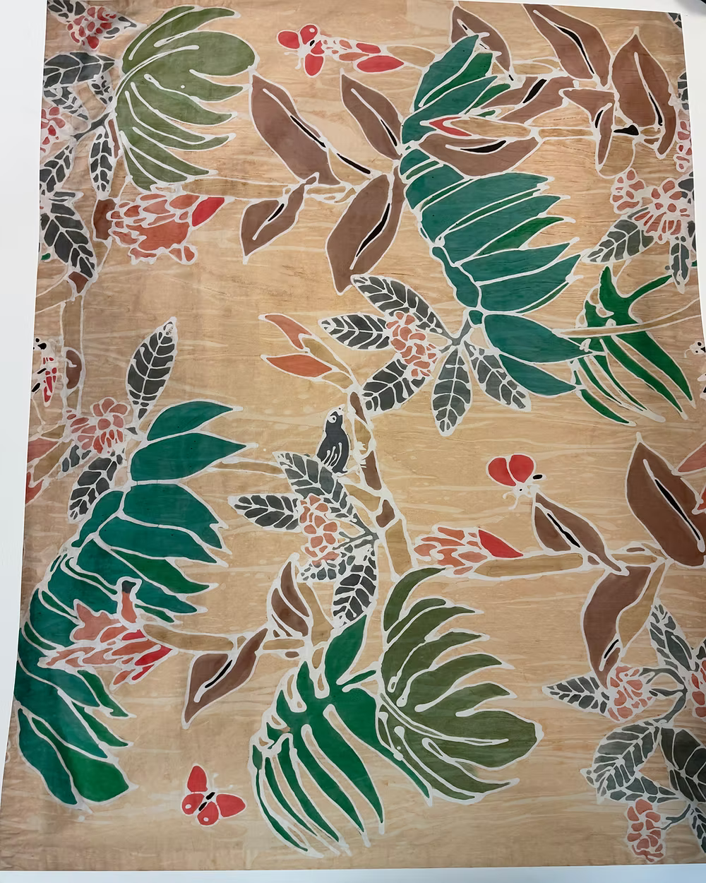 One of a King Print of Barbara Beckmann Designs Tropical Batik Design