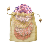 Kim Seybert Dahlia Drink Coasters, Set of 4 in a Gift Bag