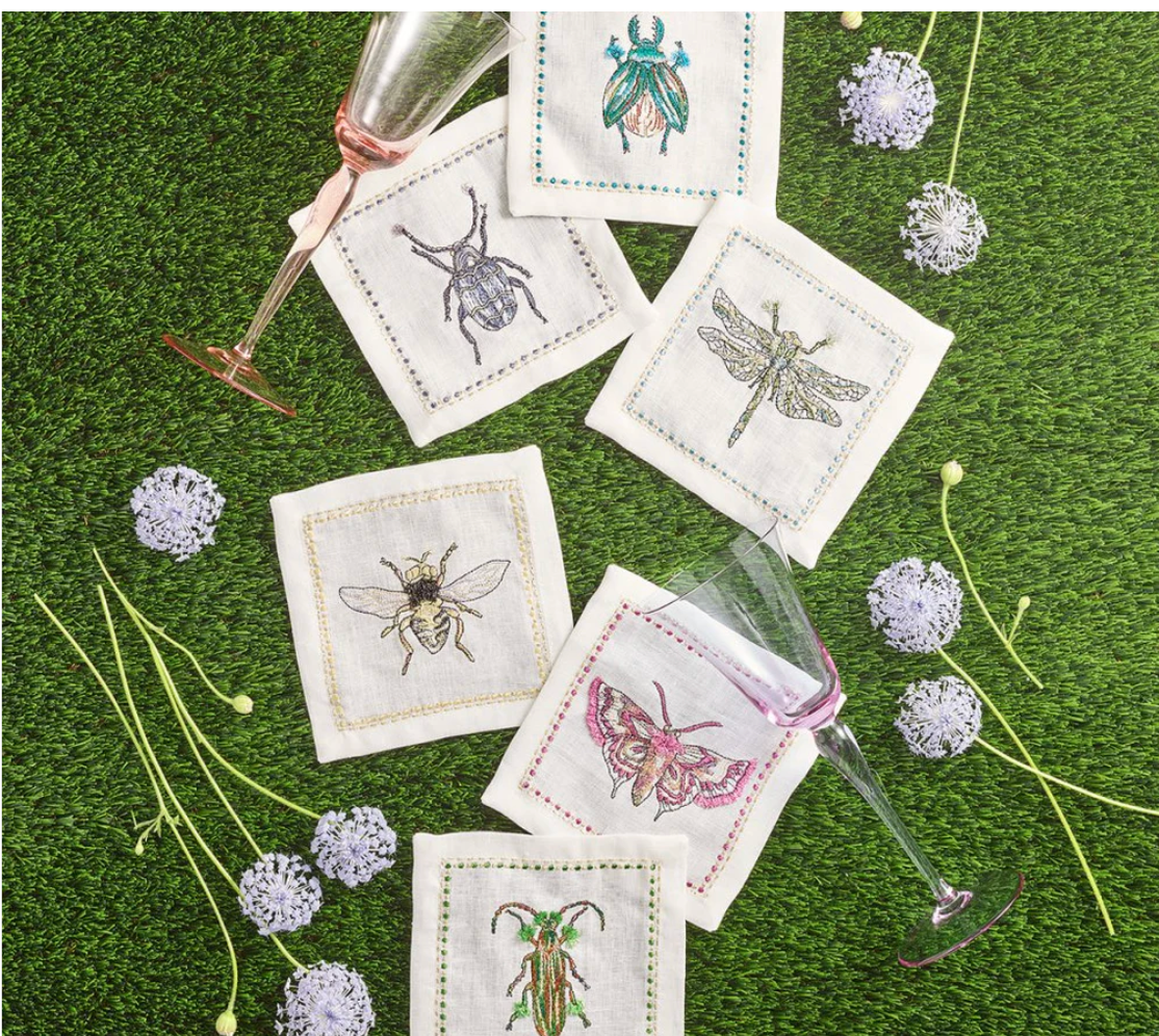 Kim Seybert Garden Party Cocktail Napkins - Thumbnail 3