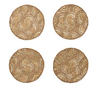 Kim Seybert Lune Coaster, Set of 4 in a Gift Bag