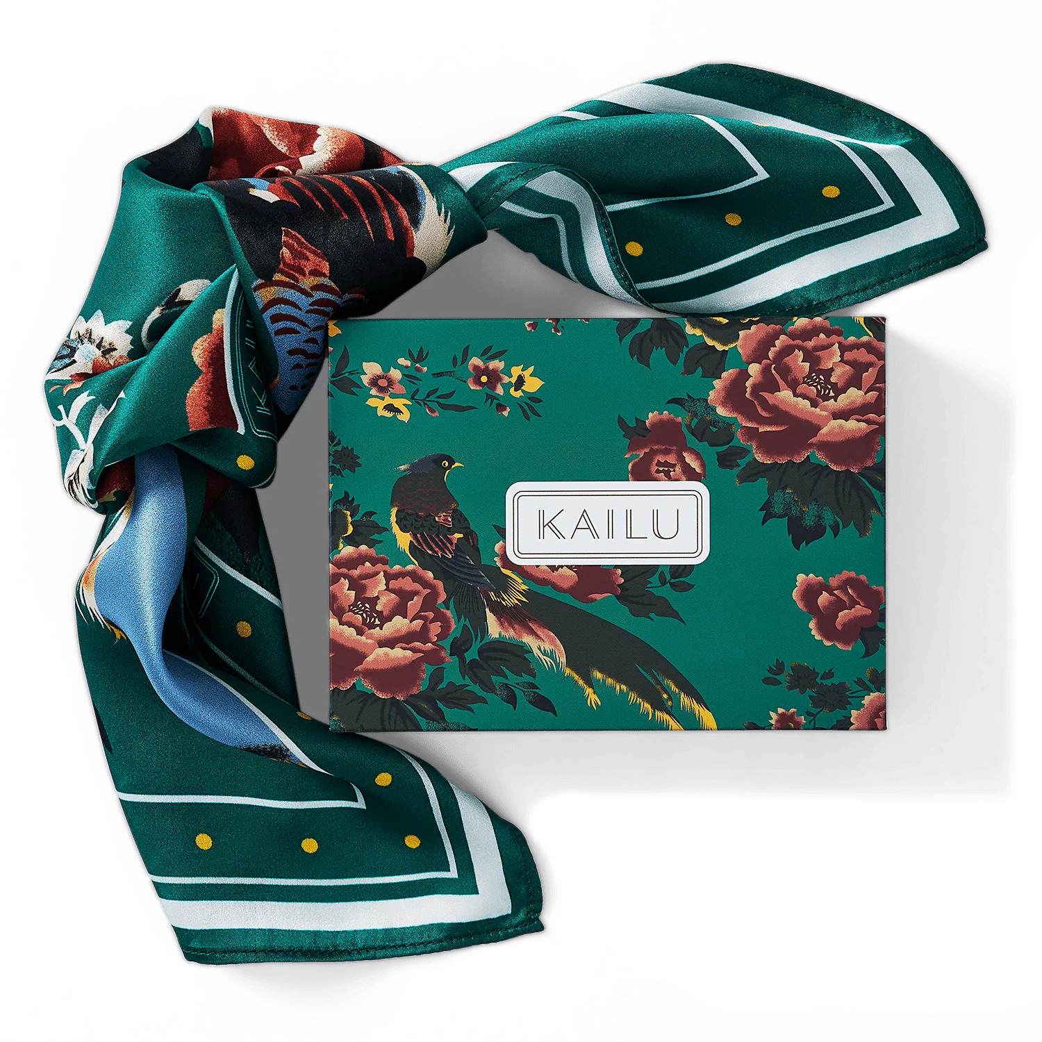 Kailu Silk Imperial Bloom Silk Scarf