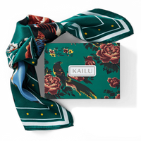 Kailu Silk Imperial Bloom Silk Scarf