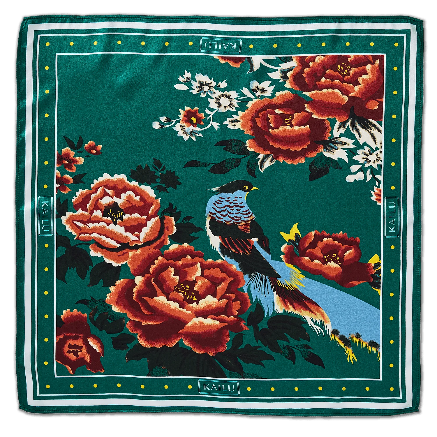 Kailu Silk Imperial Bloom Silk Scarf