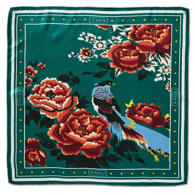 Kailu Silk Imperial Bloom Silk Scarf