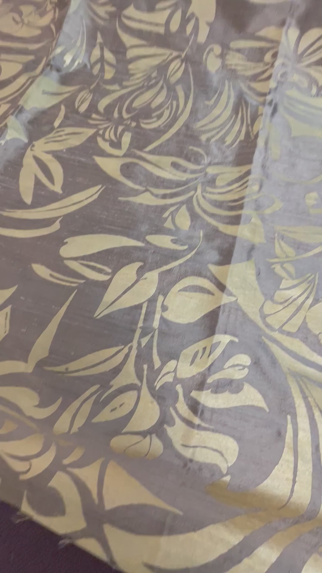 Gold Deca on Bronze Silk Dupioni