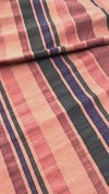 Multicolored Stripes on Copper Silk Dupioni