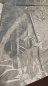 Silver Treillage on Silver Silk Dupioni