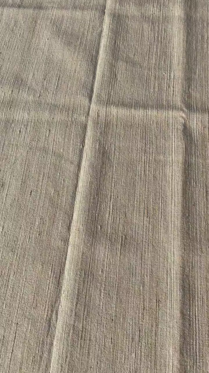 Natural Tussah Silk - Backed