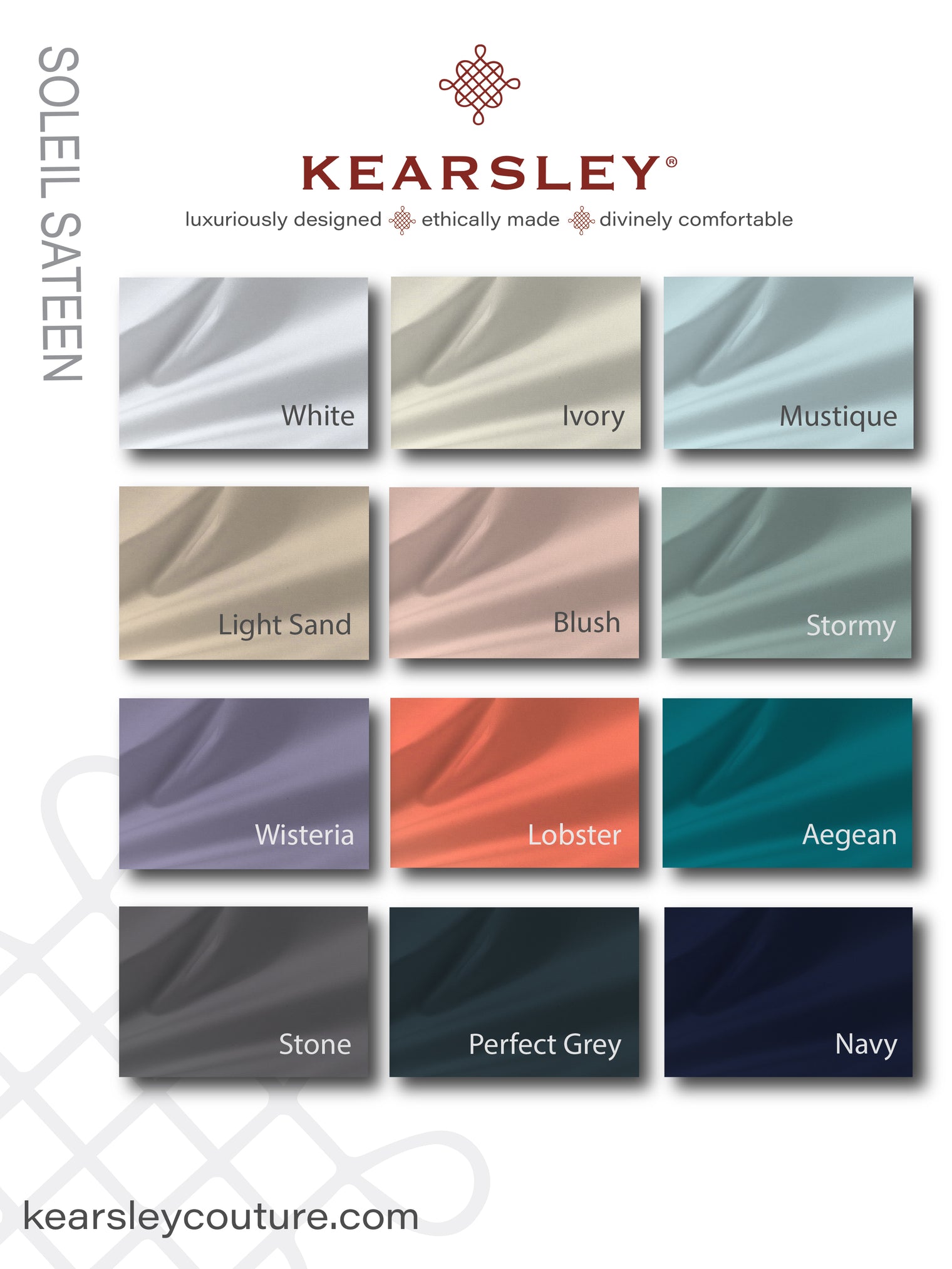 Soleil Sateen Cutting Sample